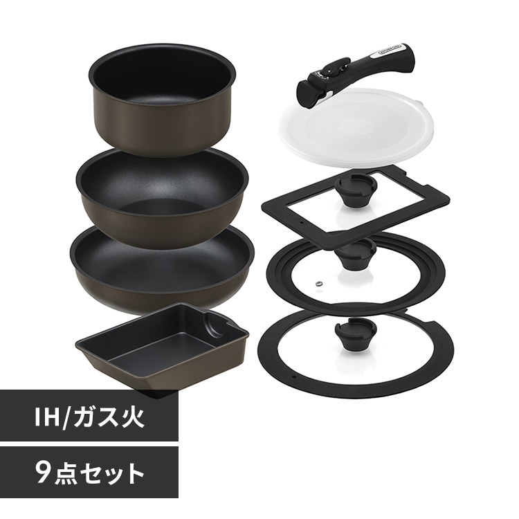 アイリスオーヤマ - 【ガス火専用】アイリスオーヤマ ダイヤモンドコートパン ガス 12点セット フライパン 12点セット ガス火専用 ダイヤモンドコートパンD