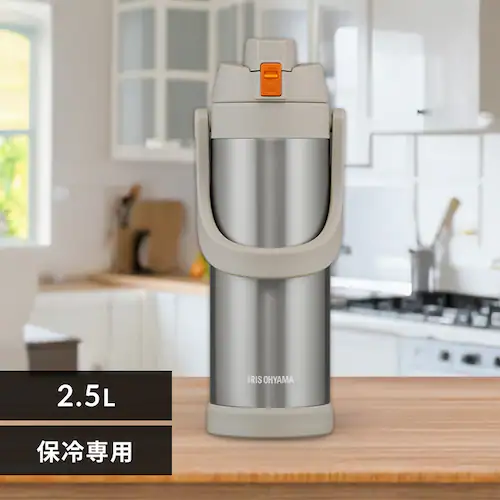 新発売♪ステンレスケータイボトルスポーツジャグ SJ-2500 アイボリー_0