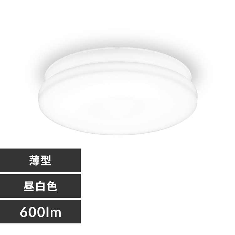 小型シーリングライト 薄形 600lm 昼白色 SCL6N-U2 113382 │アイリス