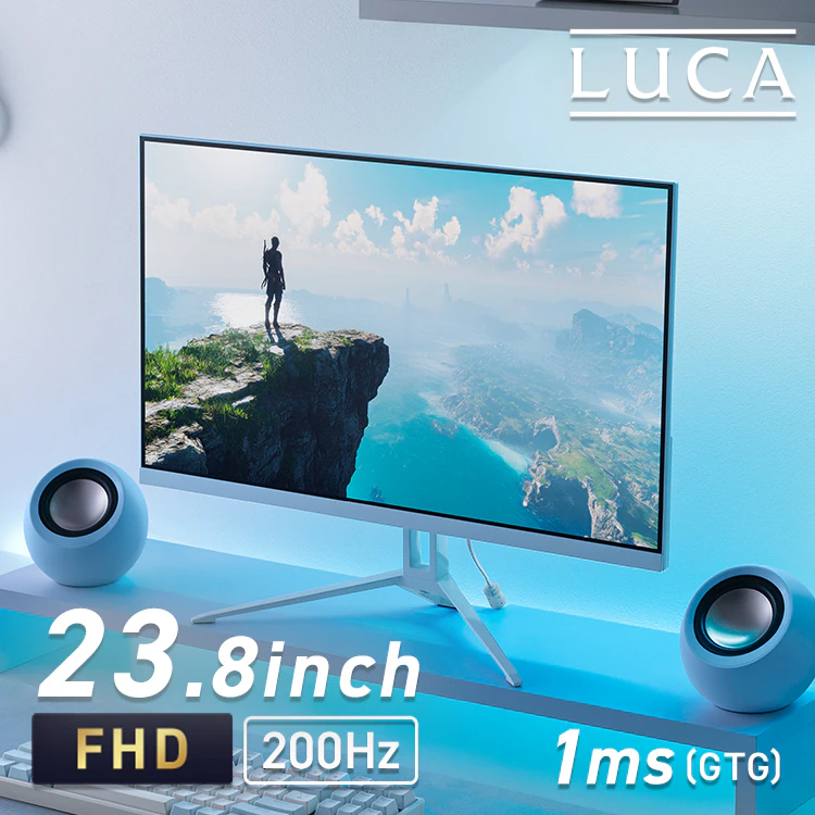 ゲーミングモニター 23.8インチ LUCA DG-AF2320S-A ブルー 113764 