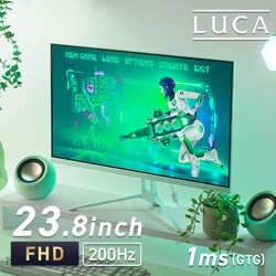 �Q�[�~���O���j�^�[ 23.8�C���` LUCA DG-AF2320S-G �O���[��