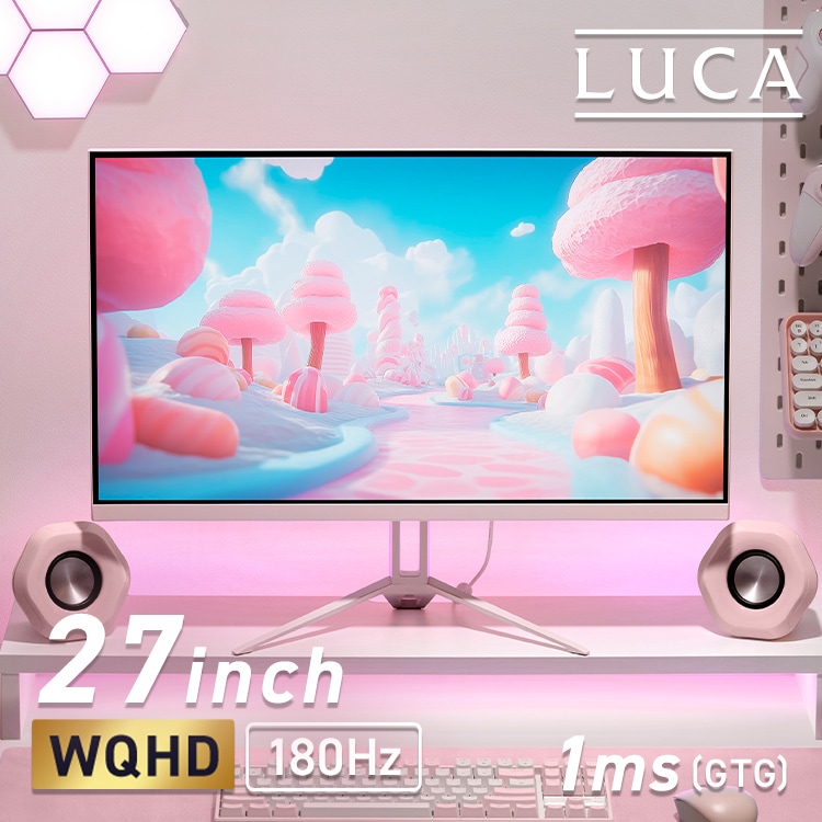 Iris Ohyama ゲーミングモニター DG-AW2718S 27インチ ゲーミングモニター 27inch DG-AW2718S-P ピンク 113770 │アイリス