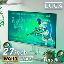�Q�[�~���O���j�^�[ 27�C���` LUCA DG-AW2718S-G �O���[��