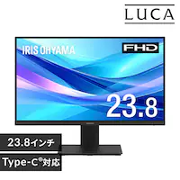 ���j�^�[ 23.8�C���` �f�B�X�v���C LUCA Type-C�Ή� LUCA DC-CF235S-B �u���b�N