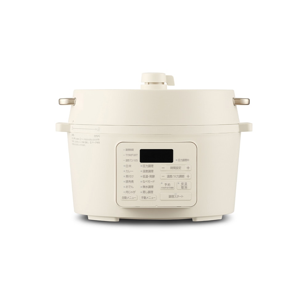 電気圧力鍋 4.0L 自動メニュー6種類 PMPC-MB4-C アイボリー 115949