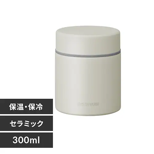 セラミックコーティングスープジャー 300ml CSJ-300 ホワイト_0