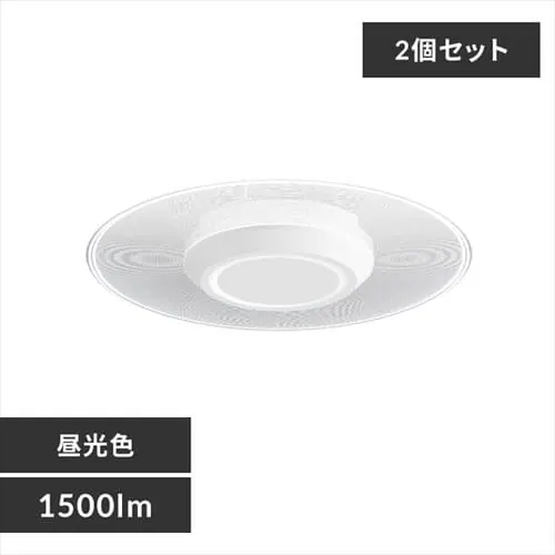 【2個セット】パネルライト 小型 LED 1500lm 昼光色 玄関 廊下 キッチン 洗面所 クローゼット トイレ 物置 照明 SCL-150D-LGP_0