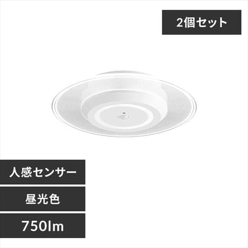 20％OFFクーポン発行中】【2個セット】パネルライト 小型 LED 750lm 人