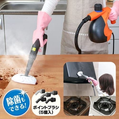 スチームクリーナー コンパクトタイプ(ホワイト）STM-304N-W +ポイントブラシ STMP-B  1908627│アイリスプラザ│アイリスオーヤマ公式通販サイト