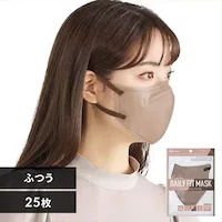 �y25���z DAILY FIT MASK �J���[�}�X�N �ӂ��T�C�Y 5�����~5 �A�b�V���s���N�~�u���E��