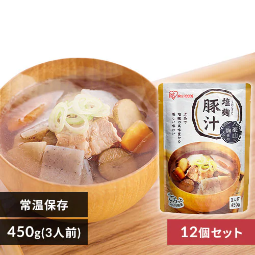 【12個】 塩こうじ豚汁 450g_0