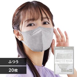 �y20���z DAILY FIT MASK �J���[�}�X�N �ӂ��T�C�Y 5�����~4 �j���A���X�O���[ 