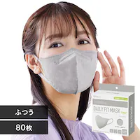 �y80���z DAILY FIT MASK �t�B���^�[�v���X �J���[�}�X�N �ӂ��T�C�Y 20�����~4 �j���A���X�O���[