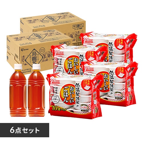 相性抜群セット(パックご飯180g×40食+アイリス烏龍茶500ml×48本)