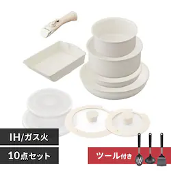 �y���܂��t���z�t���C�p�� 10�_�Z�b�g IH/�K�X�ΑΉ� �Z���~�b�N�J���[�p�� CC-10S �O���[�W��