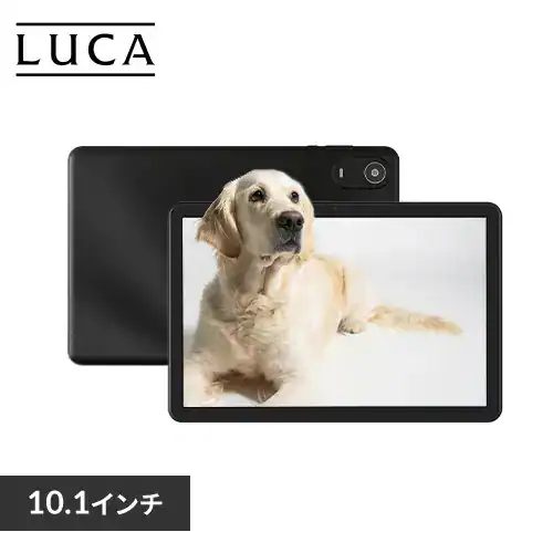 【スタンド付き】 タブレット 10インチ 64GB メインメモリ4GB 8コア 保護フィルム標準装備 LUCA TE10D2M64-V1B ブラック_0
