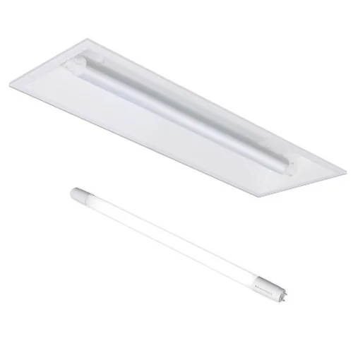 【工事必要】直管用専用器具 埋込下面開放型20形1灯用 両側給電 ランプ1本セット_0
