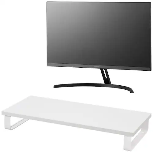 モニター 21.5インチ ディスプレイ LUCA DT-JF215S-B モニター台セット (白)_0