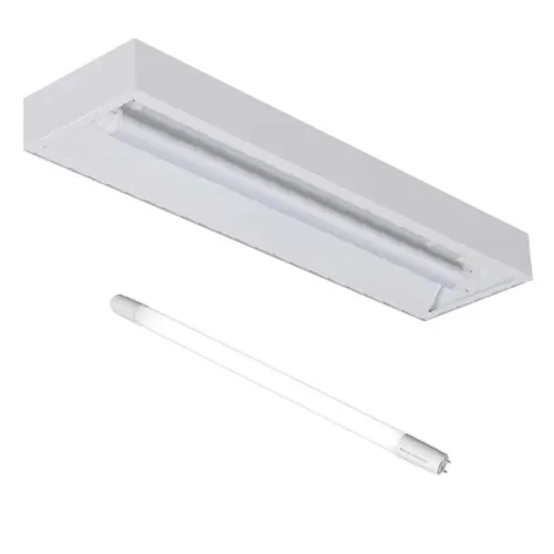 【工事必要】直管用専用器具 直付下面開放型20形1灯用 両側給電 ランプ1本セット_0