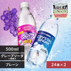 <<�g�ݍ��킹���I�ׂ鋭�Y�_��>>CRYSTAL SPARK  500ml�~48�{ �O���[�v�\�[�_�~�v���[��