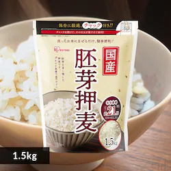 【2個】国産胚芽押麦 1.5kg