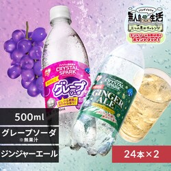<<�g�ݍ��킹���I�ׂ鋭�Y�_��>>CRYSTAL SPARK 500ml�~48�{ �W���W���[�G�[���t���[�o�[�~�O���[�v�\�[�_