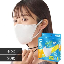�y20���z�f�C���[�t�B�b�g�}�X�N  DAILY FIT MASK �Ȃ߂炩�^�b�` ���� �ӂ��T�C�Y �z���C�g