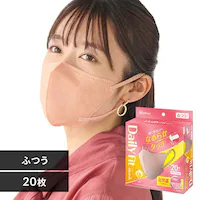 ��17��OFF��y20���z DAILY FIT MASK �Ȃ߂炩�^�b�` ���� �ӂ��T�C�Y �s���N�x�[�W��