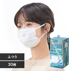 �y30���z  DAILY FIT MASK (���S��6mm) �}�X�N �ӂ��T�C�Y �i�m�G�A�[�t�B���^�[�v���X