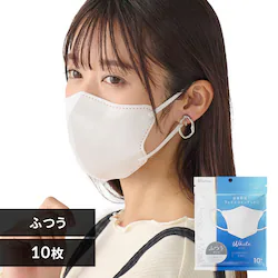 �y10���zFASHIONABLE MASK ���� �ӂ��T�C�Y 10���� RN-FA10SW �z���C�g