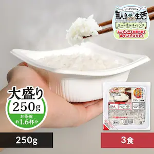 低温製法米のパックごはん 大盛り 250g×3パック