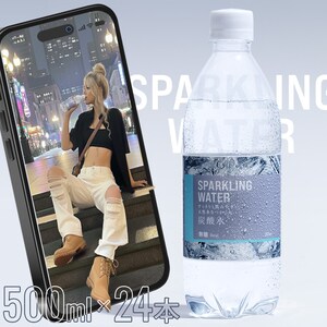 SPARKLING WATER �Y�_�� 500ml�~24�{