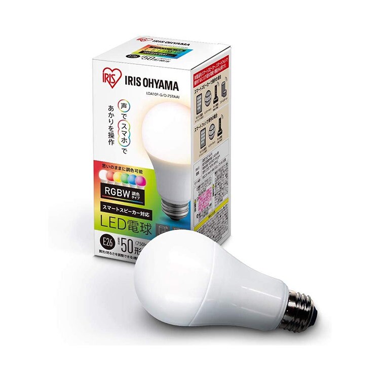 �y�󂠂�zLED�d�� E26 RGBW���F�^�C�v 50W�`���� �������F �}���`�J���[ LDA10F-G/D-75TAAI