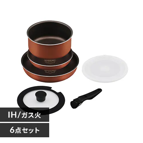 �y�󂠂�z�t���C�p�� 6�_�Z�b�g IH/�K�X�ΑΉ� �_�C�������h�R�[�g�p�� PDCI-T6S ���^���b�N�o�[�~���I��_0