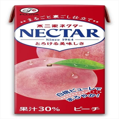 不二家 ネクターピーチ 紙パック 200ml×24本【プラザセレクト】