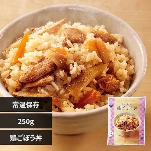 イザメシ 【3年保存】非常食 635719 素材を活かした鶏ごぼう丼【プラザセレクト】_0