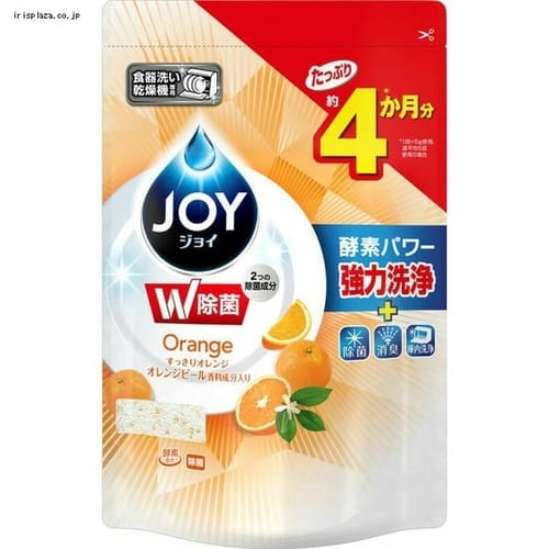 予約 食洗機用ジョイ 食洗機用洗剤 オレンジピール成分入り 詰め替え 490g プラザセレクト プラザマーケット 7営業日以内に発送予定 アイリスプラザ アイリスオーヤマ公式通販サイト
