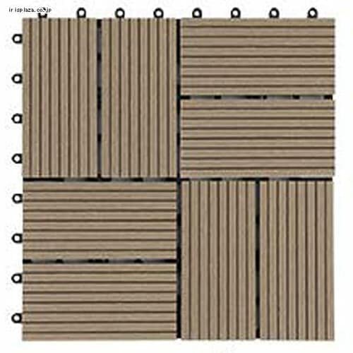 ジョイントタイル十文字溝付 4割 ベージュ_0