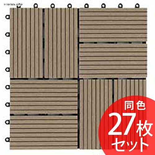【27枚】ジョイントタイル十文字溝付 4割 ベージュ