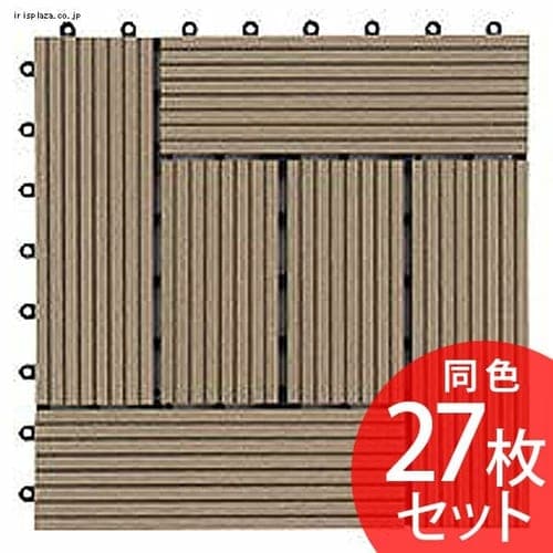 【27枚】ジョイントタイル十文字溝付 ベージュ