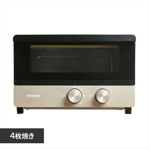 ＜アイリスプラザ＞ オーブントースター シャンパンゴールド POT-412FM-N