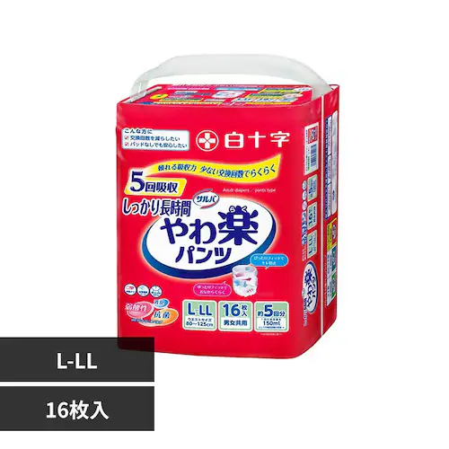 サルバ サルバ やわ楽パンツ しっかり長時間 L-LLサイズ16枚_0