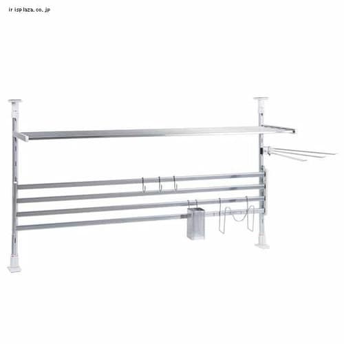 田窪工業所 つっぱり棚2段90cmお買得セット TP2-90K【プラザセレクト】