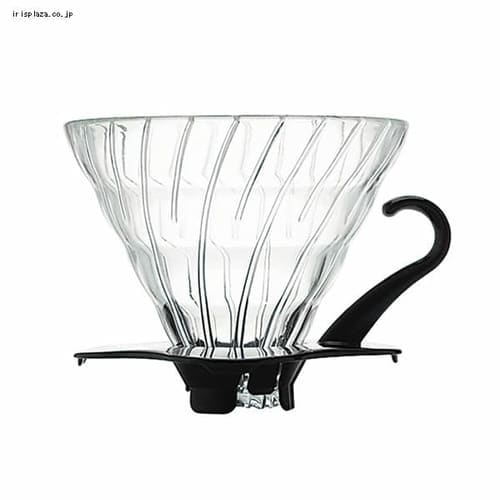 V60耐熱ガラス透過ドリッパー01 ブラック 5100-000026