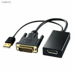 TTvC DVI-DisplayPortϊA_v^ ubN AD-DPFDV01 