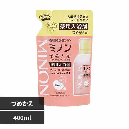 第一三共ヘルスケア ミノン 薬用保湿入浴剤詰替え400ml 【プラザセレクト】_0