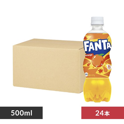  【24本セット】コカ・コーラ ファンタ 500mlPET 全4種【時間指定不可】【代引不可】【同梱不可】【プラザセレクト】【プラザマーケット】
