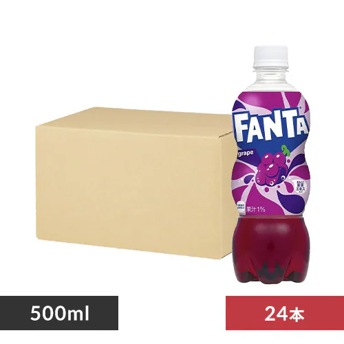 【24本】コカ・コーラ ファンタグレープ 500mlPET【代引き不可】_0