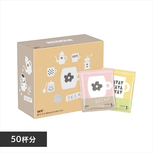 ＜アイリスプラザ＞ UCC 【50杯】 おいしいカフェインレスコーヒー ドリップコーヒー 50P 350726 【プラザマーケット】