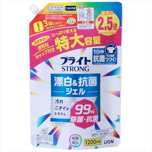  ライオン ブライト STRONG（ストロング） つめかえ用特大 1200ml 【プラザセレクト】【プラザマーケット】